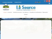 Tablet Screenshot of camping-la-source.eu